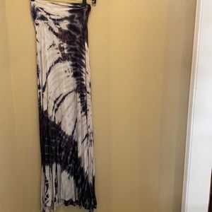 MONO B tie-dye maxi skirt
